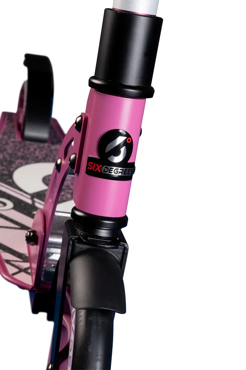 SIX DEGREES Aluminium Scooter Junior 180/145 mm sparkcykel rosa barn