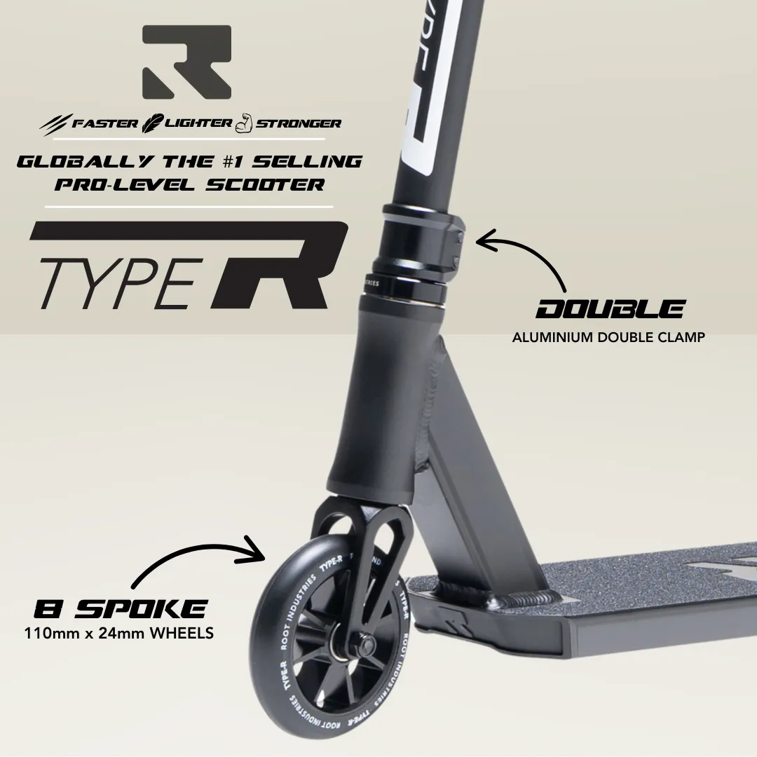 Root Industries Type R tricksparkcykel svart matt 6–14 år