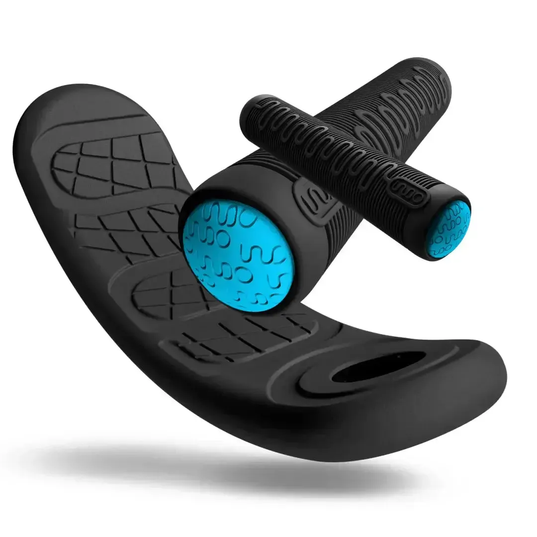 Indo Kickstart trampolinscooter svart-blå +6 år
