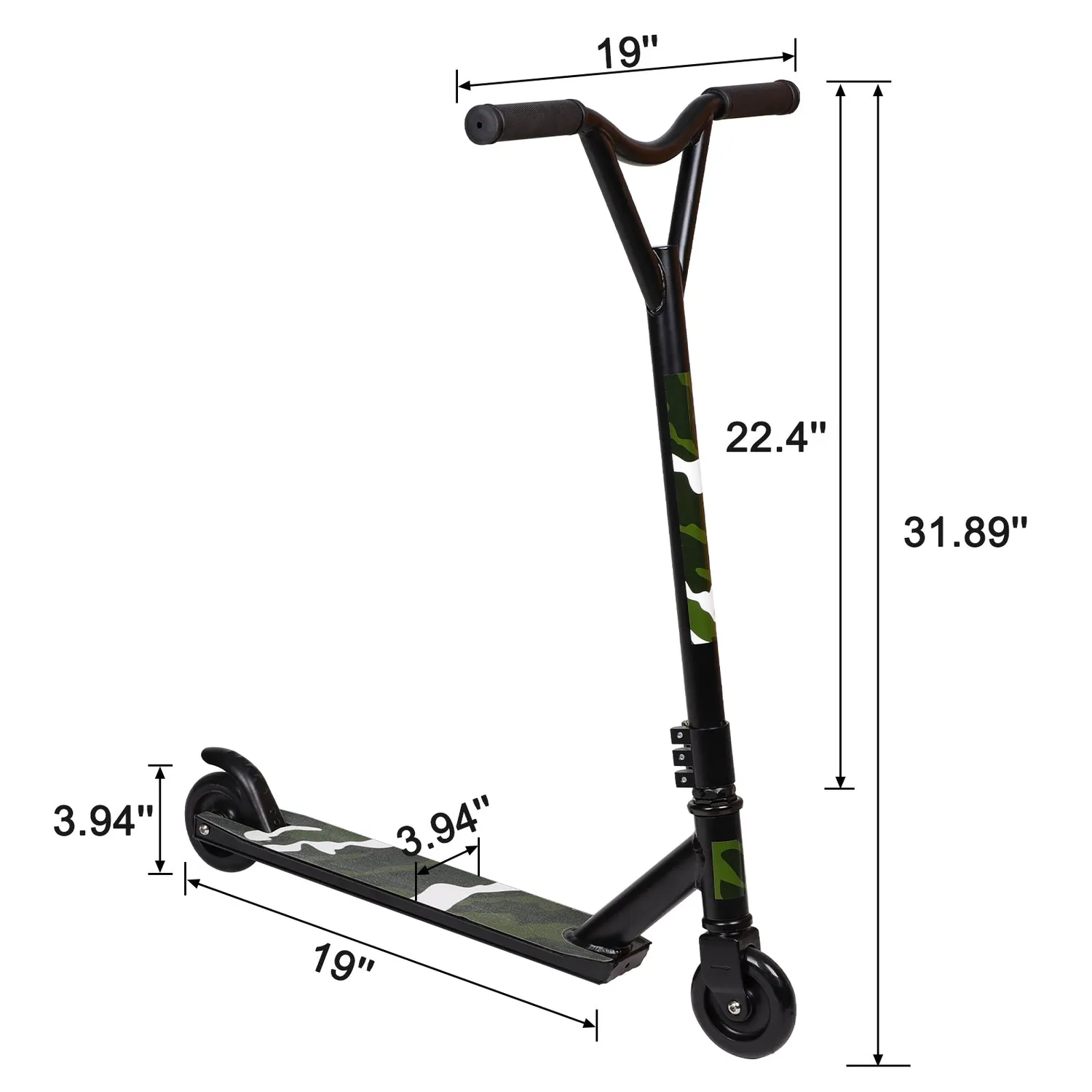 H.yeed tricksparkcykel grön 100mm nybörjare