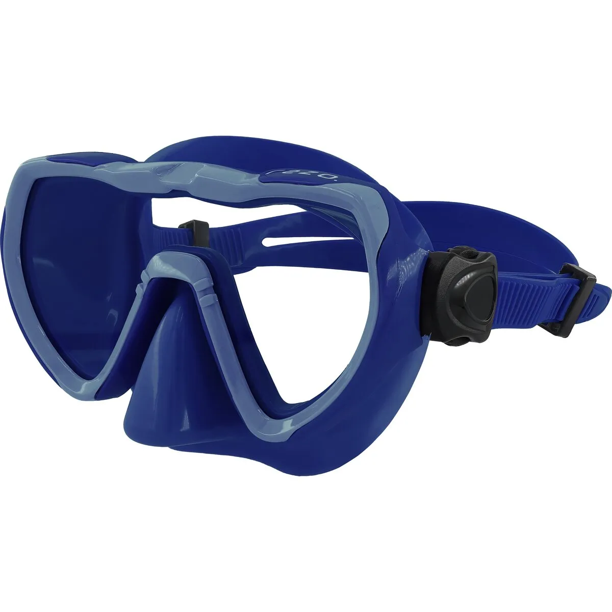 Rezo Matira Jr dykmask barn blå härdat glas