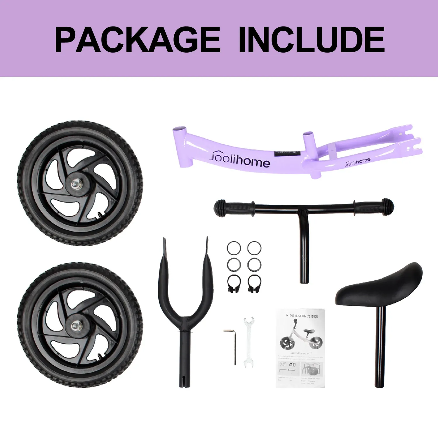 H.yeed 12" springcykel lila kolstål 12 tum