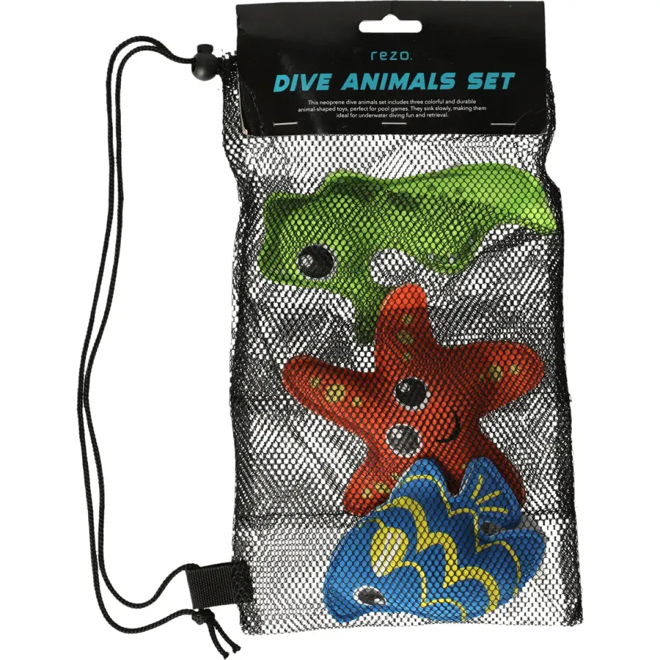 Rezo Dive Animals dyksaker 3-pack multicolor neopren
