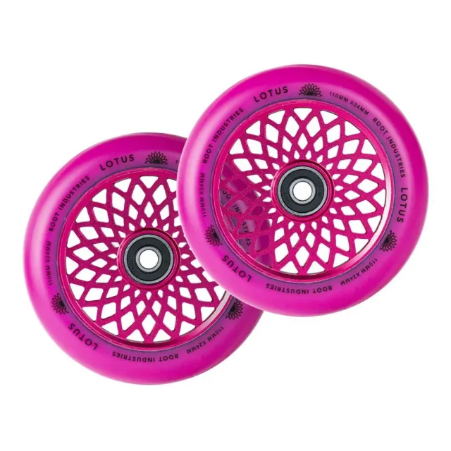 Root Industries Lotus 110mm hjul rosa lätta
