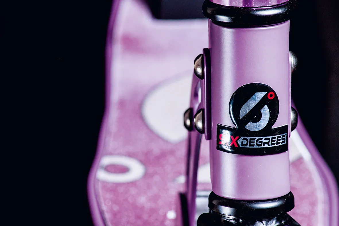 SIX DEGREES Aluminium Scooter 205 mm sparkcykel lila testvinnare