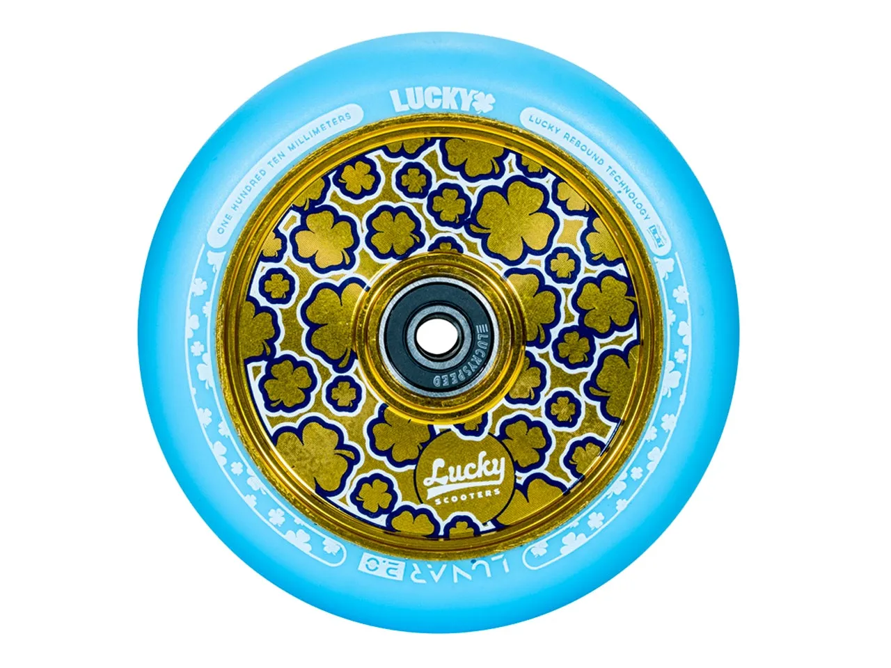Lucky Lunar 110mm sparkcykelhjul 24mm med lager
