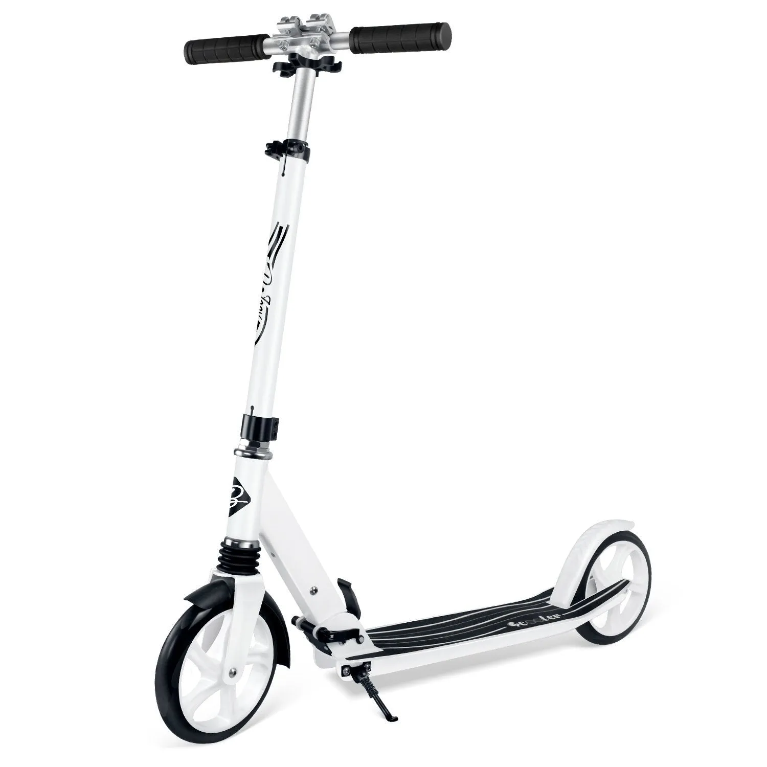 Beleev sparkcykel vuxen 2 hjul mörkgrå 200 mm