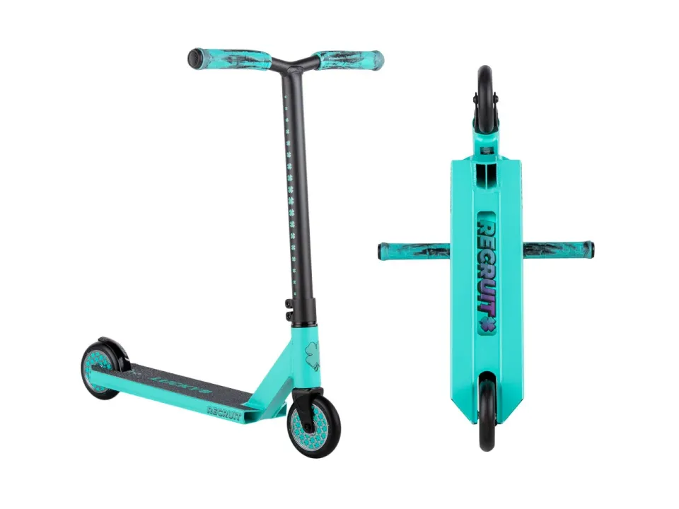 Lucky Recruit Mini tricksparkcykel Teal 110mm 4-8 år