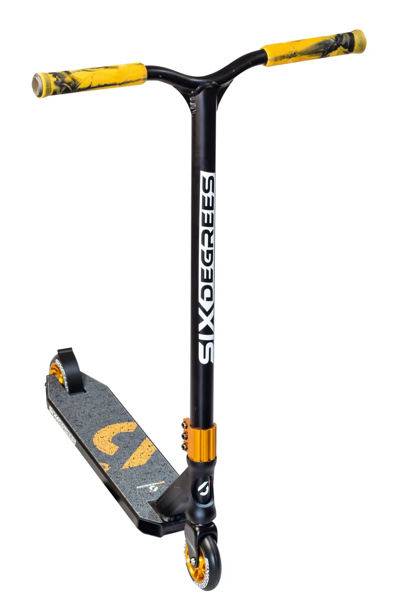 Six Degrees Stunt tricksparkcykel 100 mm svart-koppar