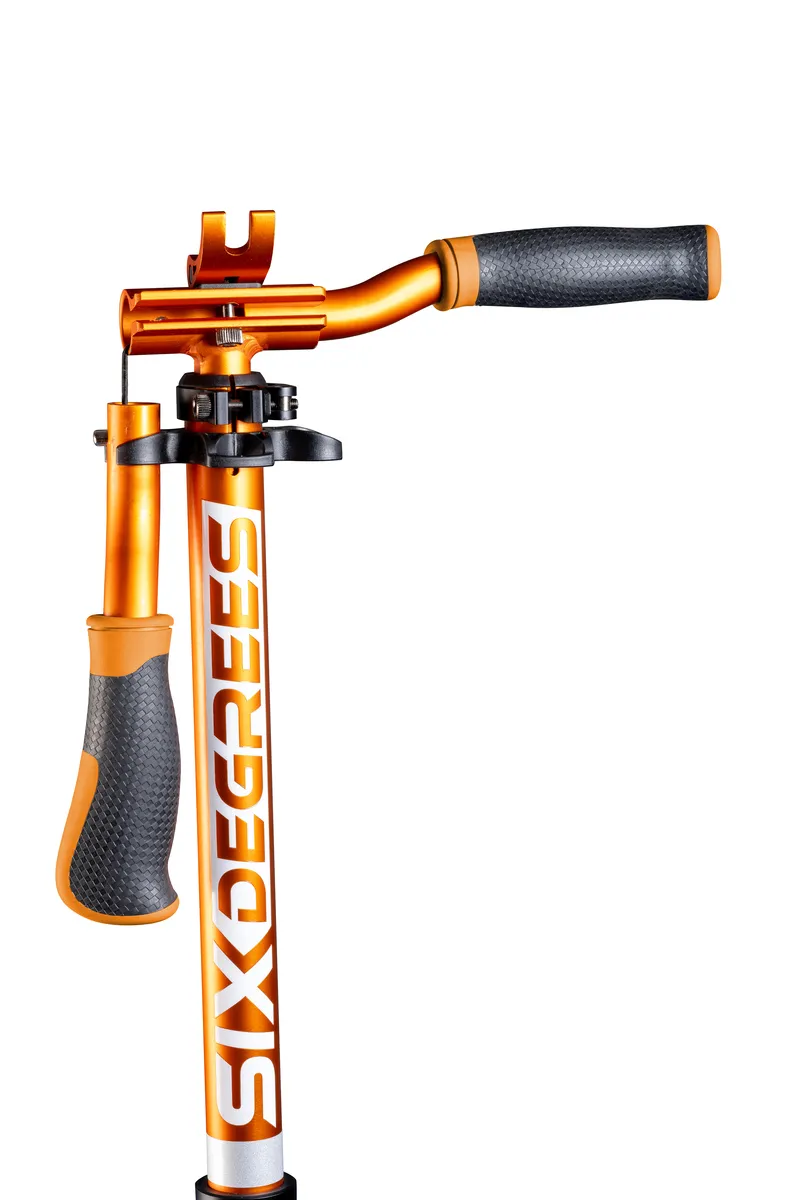 SIX DEGREES Aluminium Scooter 205 mm sparkcykel orange hopfällbar