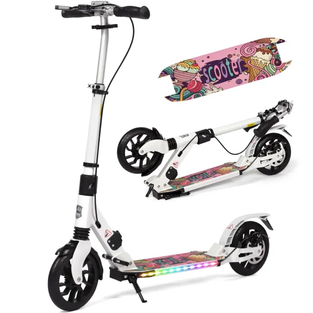 H.yeed sparkcykel LED vit 200mm skivbroms