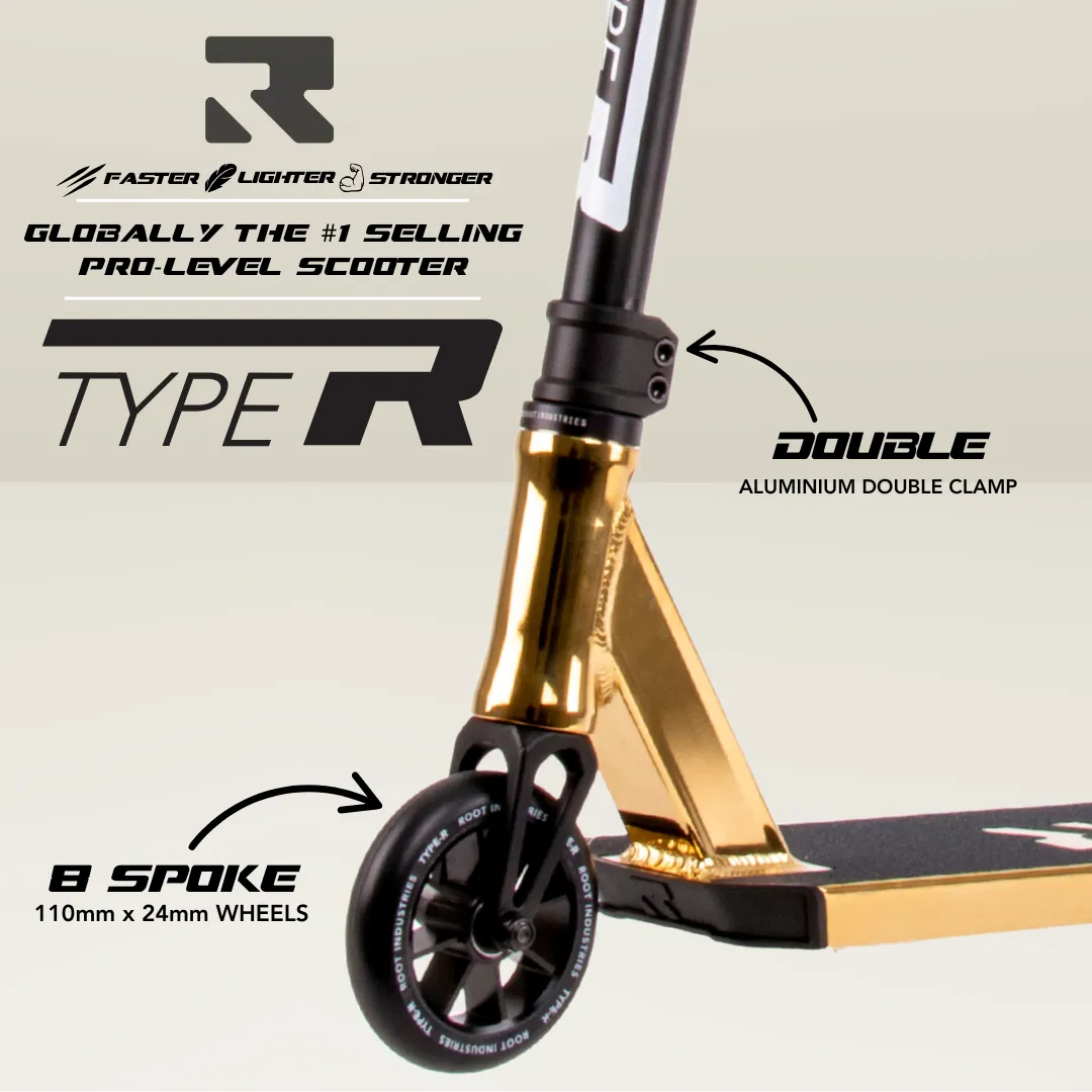 Root Industries Type R Pro trick sparkcykel Gold Rush 123 mm