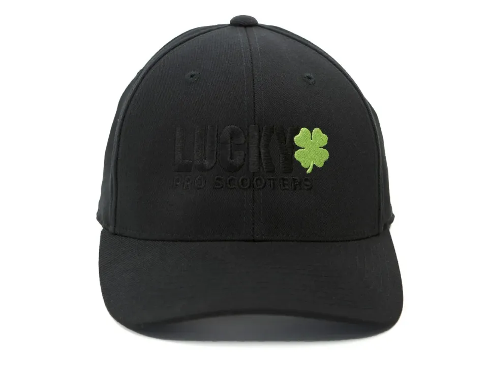 Lucky Curved Bill keps svart svart logga