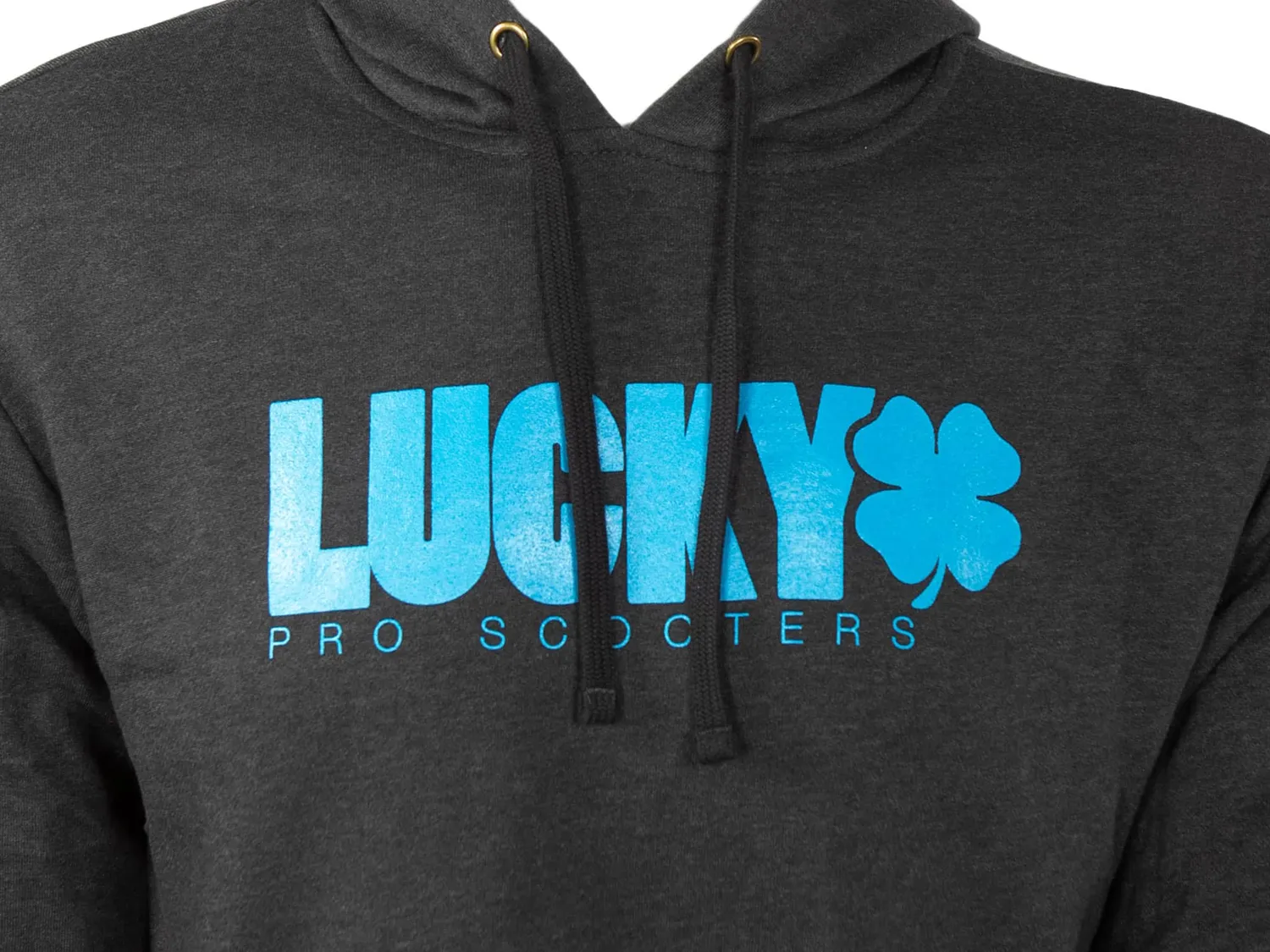 Lucky Solid Logo hoodie charcoal mjuk