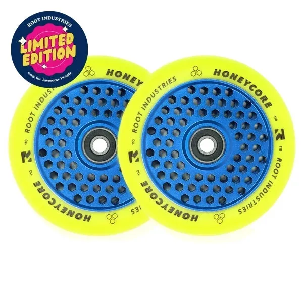 Root Industries HoneyCore hjul 110 mm Yellow/Blue