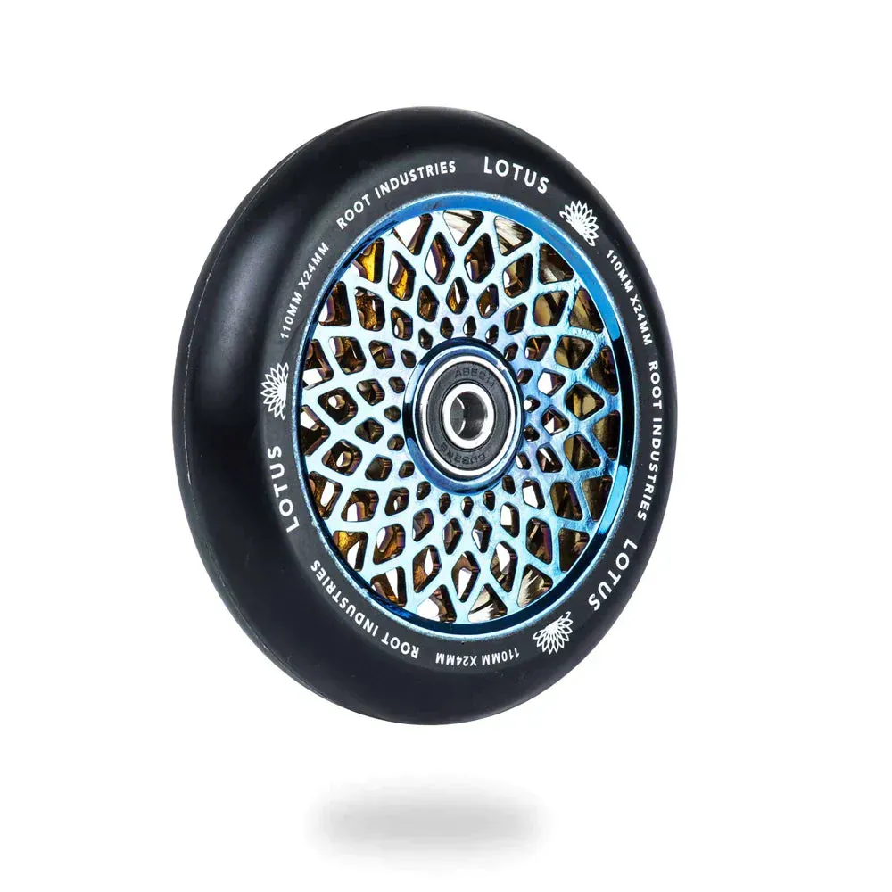 Root Industries Lotus 110mm sparkcykelhjul svart/blå 2-pack 88A