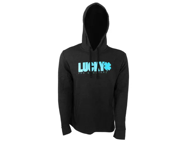 Lucky Youth Solid Logo hoodie svart storlek L