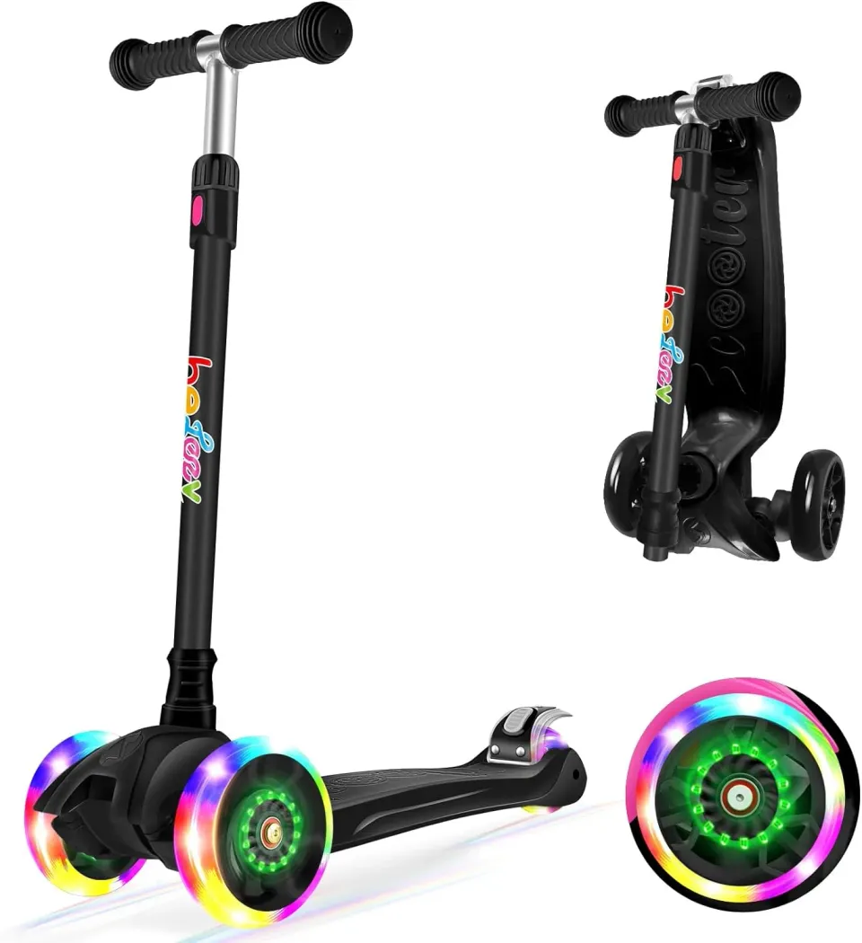 BELEEV A5 Deluxe sparkcykel 3-hjul lysande