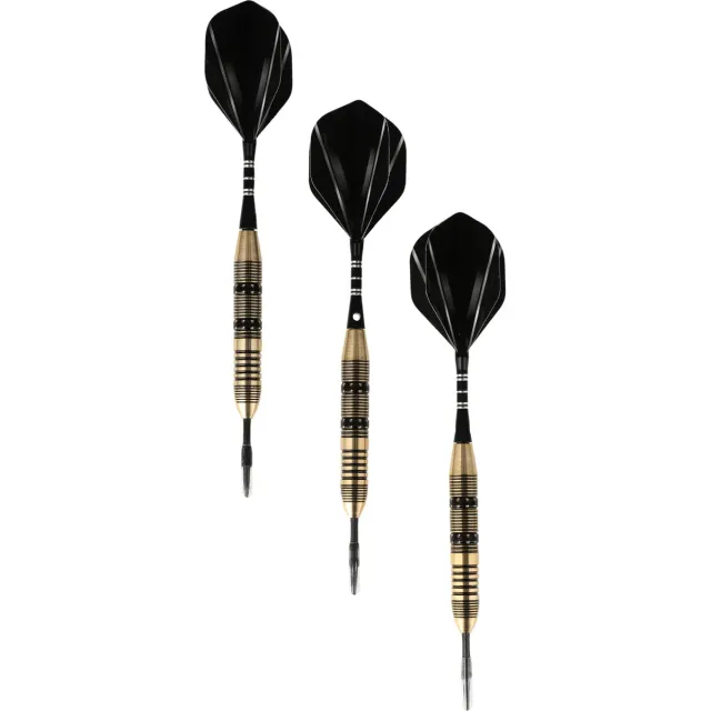 Rezo dartpilar mässing 24 g svart 3-pack
