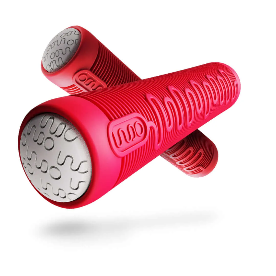 Indo 670 Red Rocker deck + grips röd