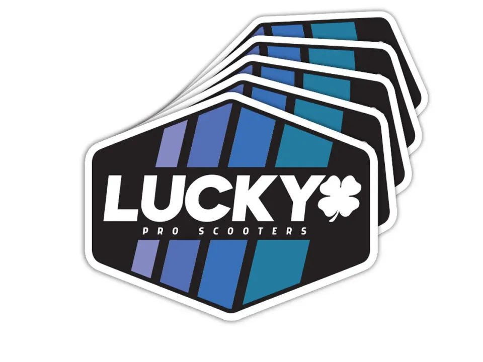 Lucky Aloha klistermärken sparkcykel 5-pack