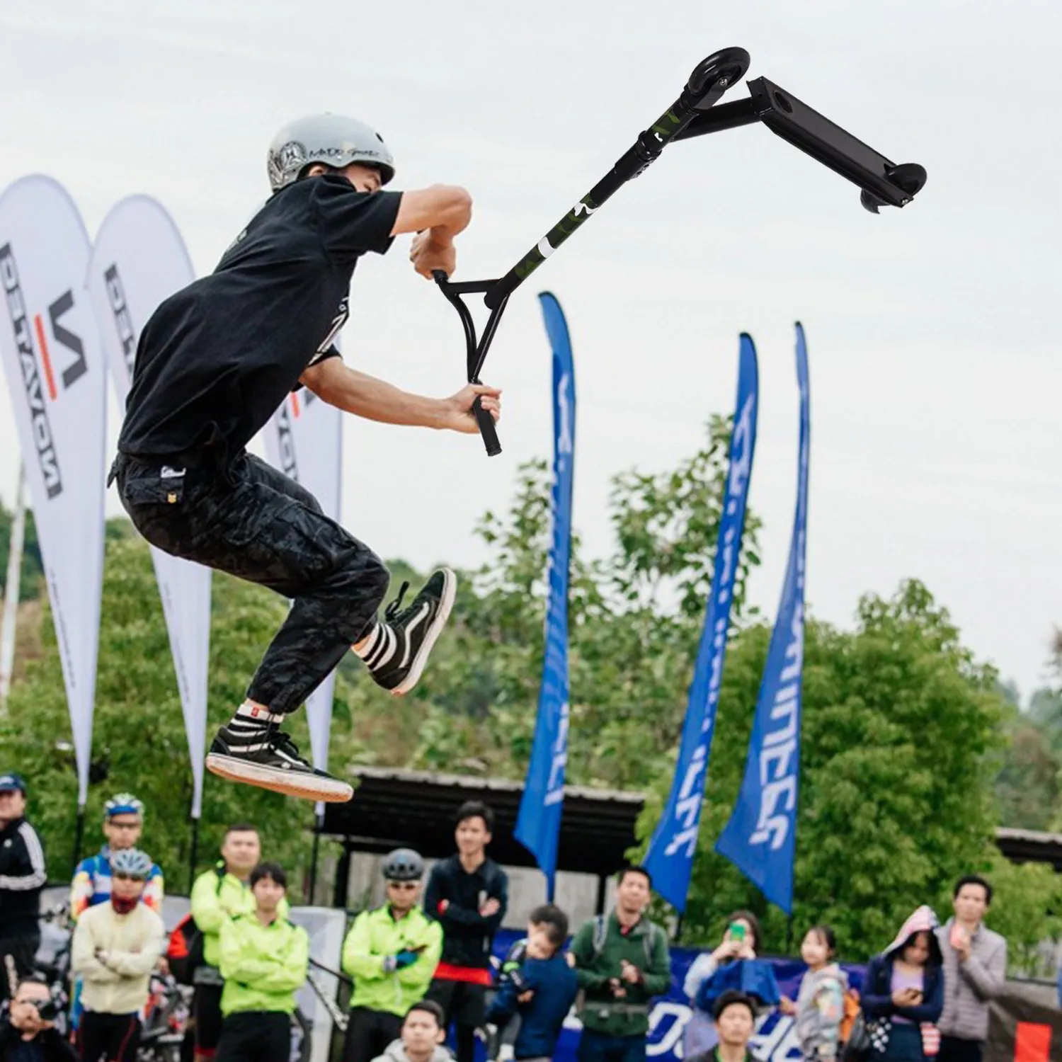 H.yeed tricksparkcykel grön 100mm nybörjare