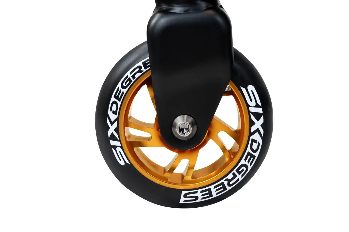Six Degrees Stunt tricksparkcykel 100 mm svart-koppar
