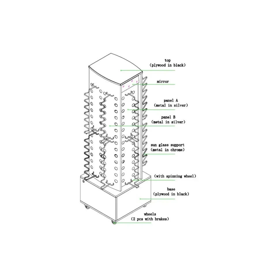 Rezo glasögonställ svart 85 par aluminium