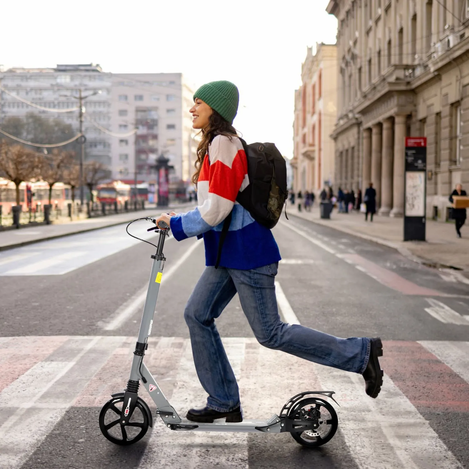 H.yeed sparkcykel grå 200mm med skivbroms