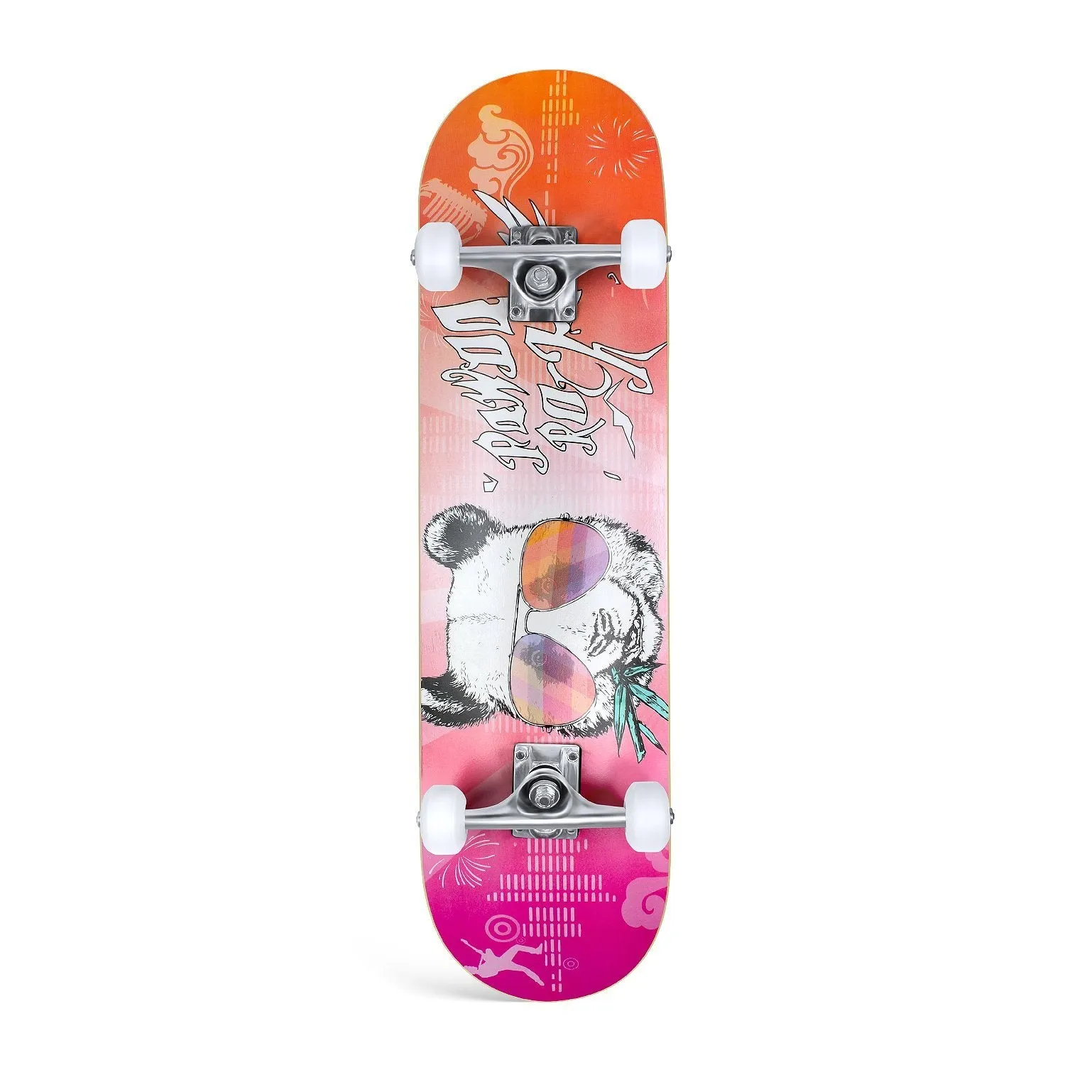 BELEEV 31 skateboard panda 79x20 cm 7-lagers lönn