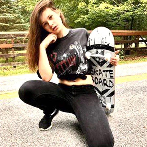 BELEEV 31 skateboard vit 79x20 cm 7-lagers lönn