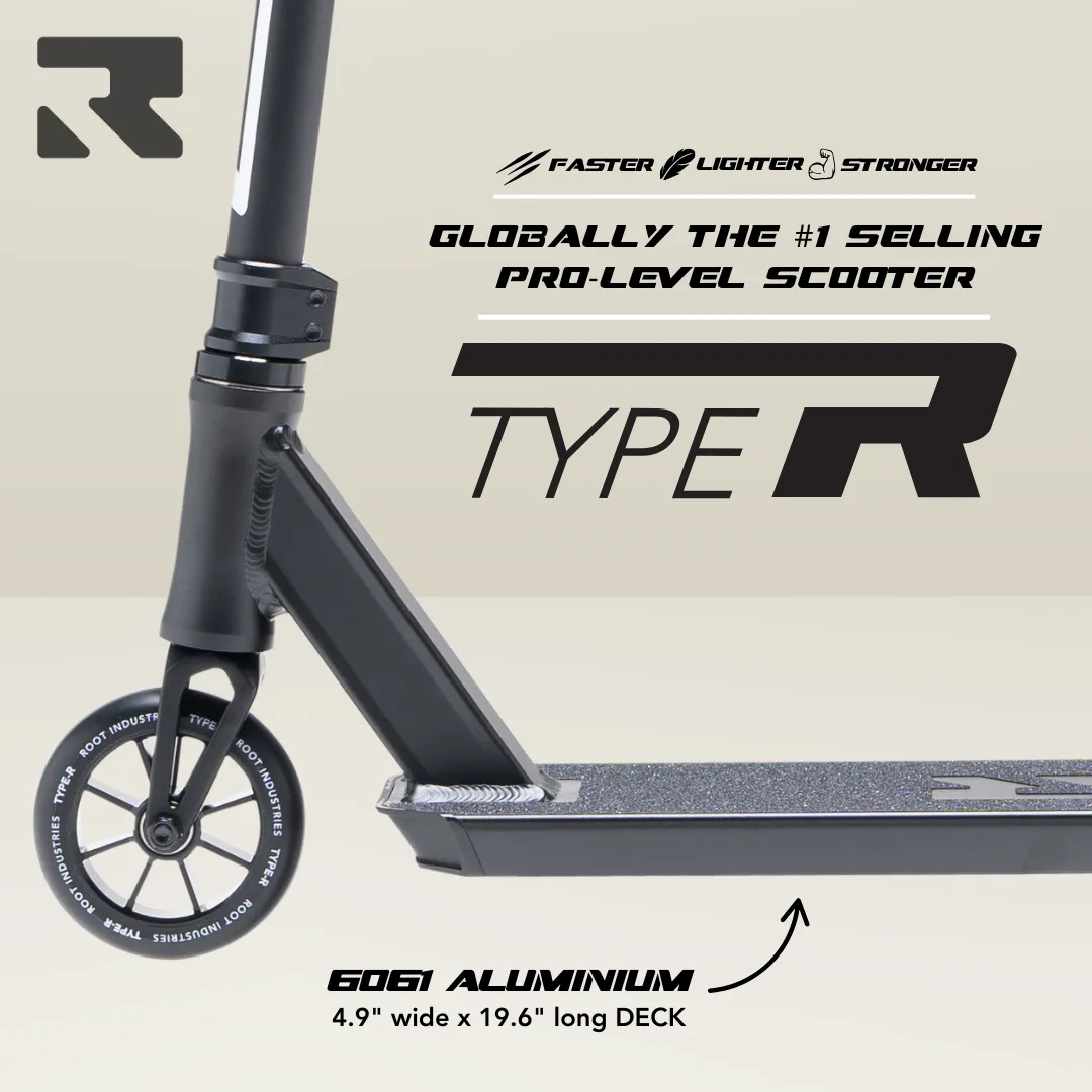 Root Industries Type R tricksparkcykel svart matt 6–14 år