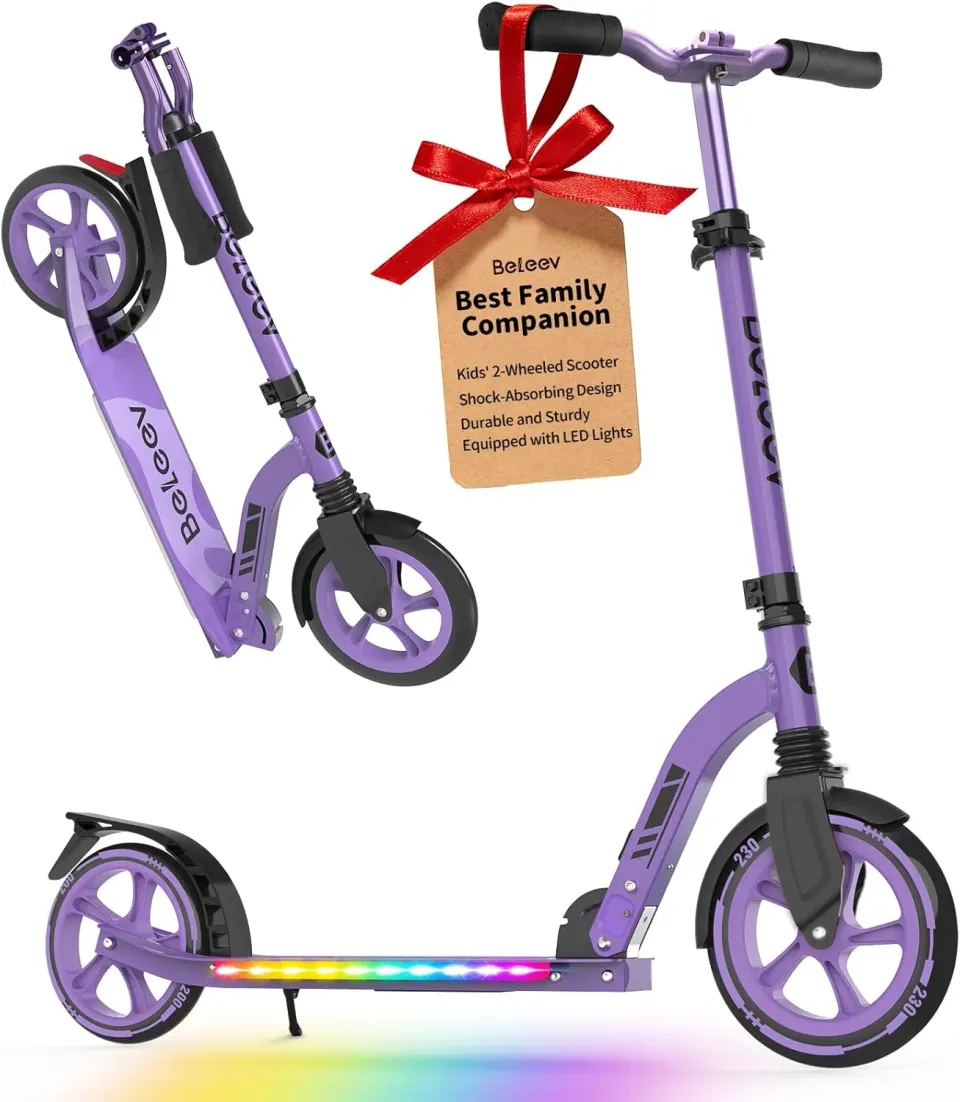 BELEEV sparkcykel lysande däck justerbar
