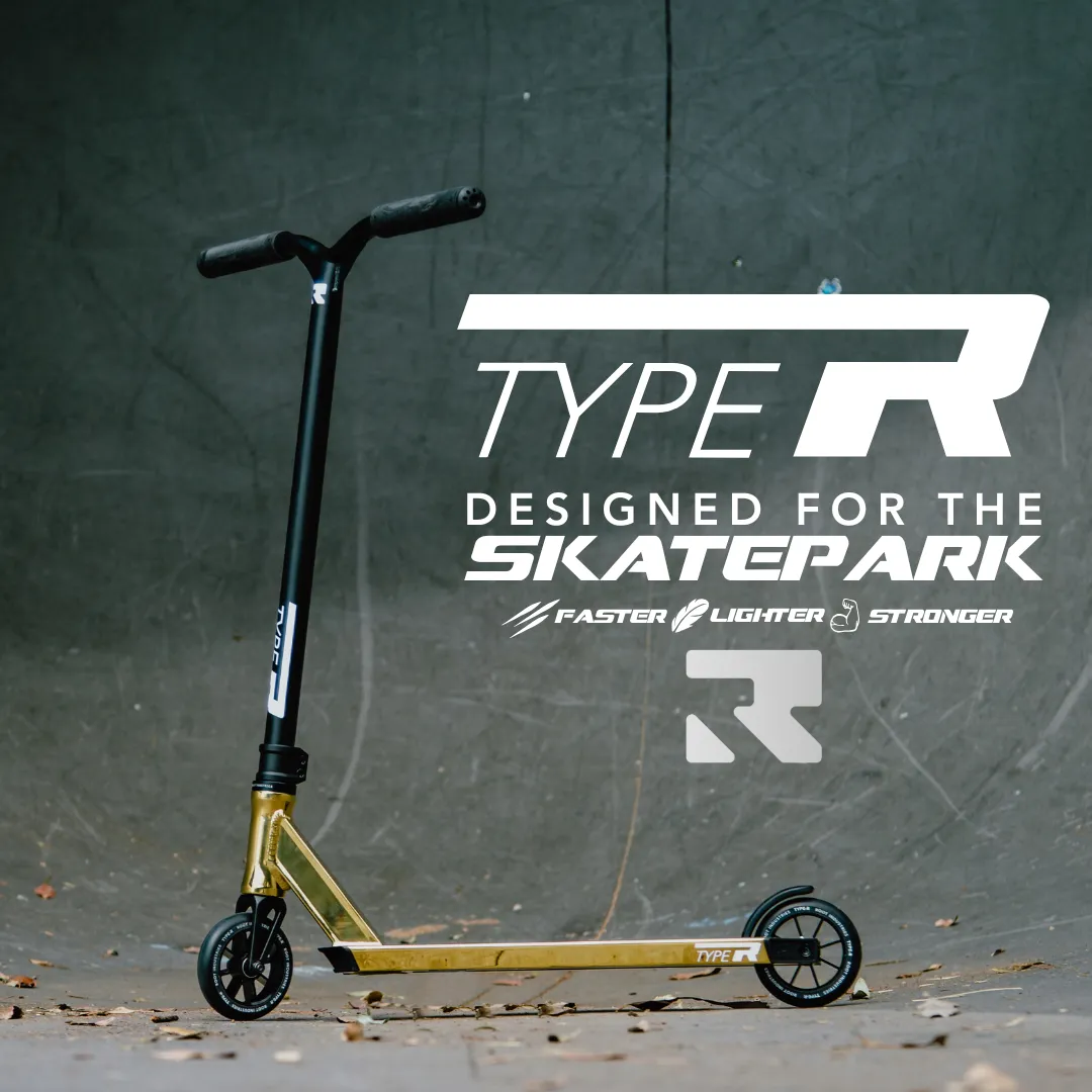 Root Industries Type R Pro trick sparkcykel Gold Rush 123 mm