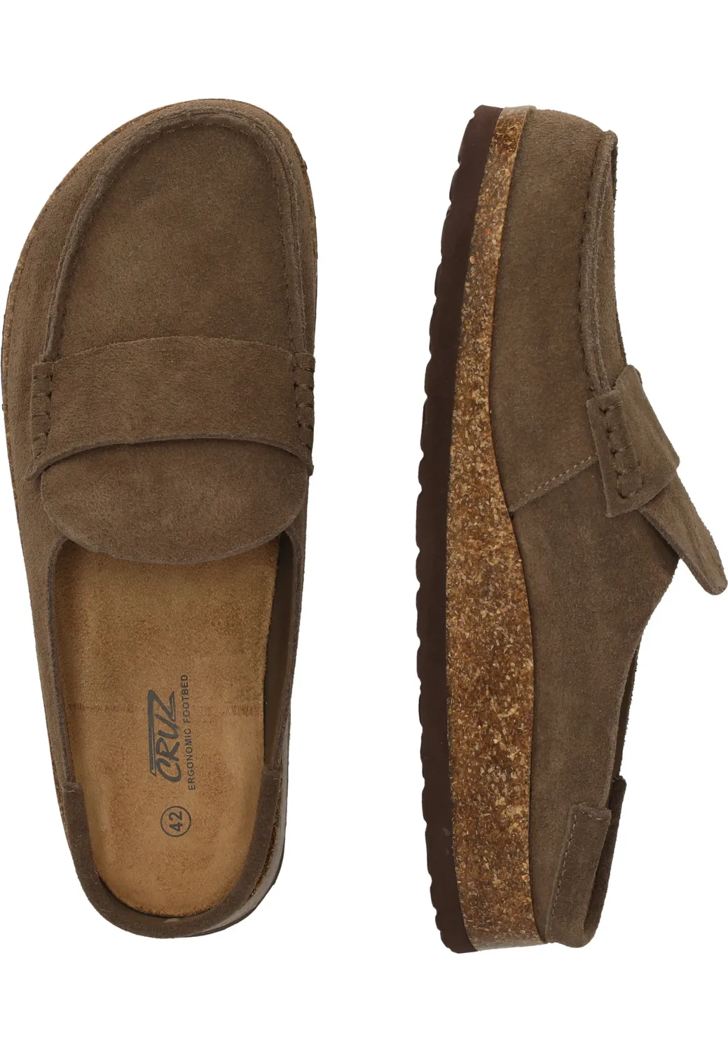 Rezo Forrin M Leather Cork sandal Caribou läder