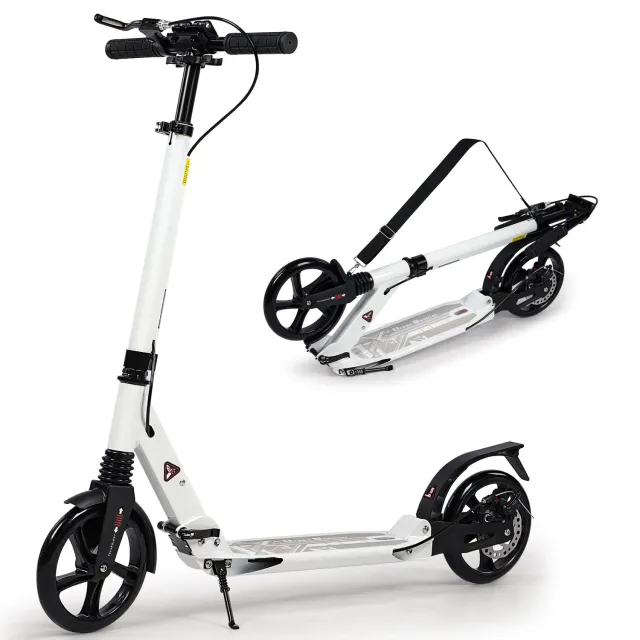 H.yeed sparkcykel vit 200 mm skivbroms