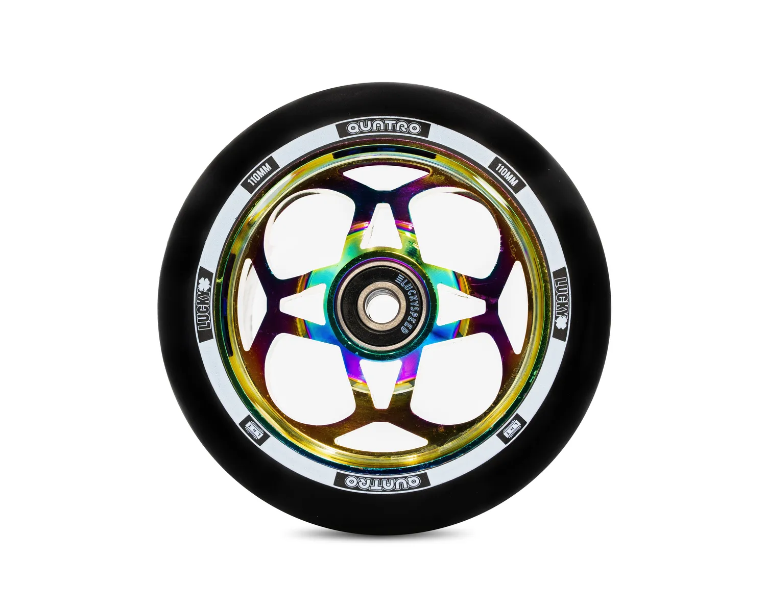 Lucky Quatro 110mm hjul Black/Black 86A LRT