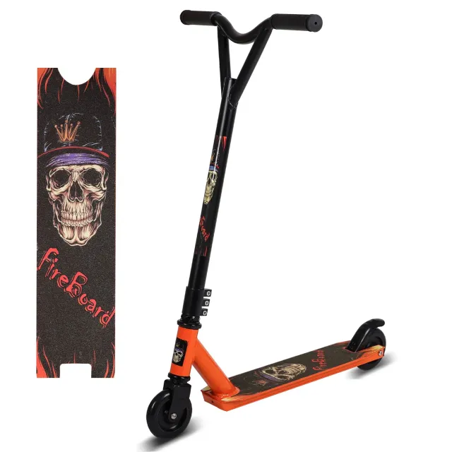 H.yeed stuntscooter orange 100mm ABEC-9