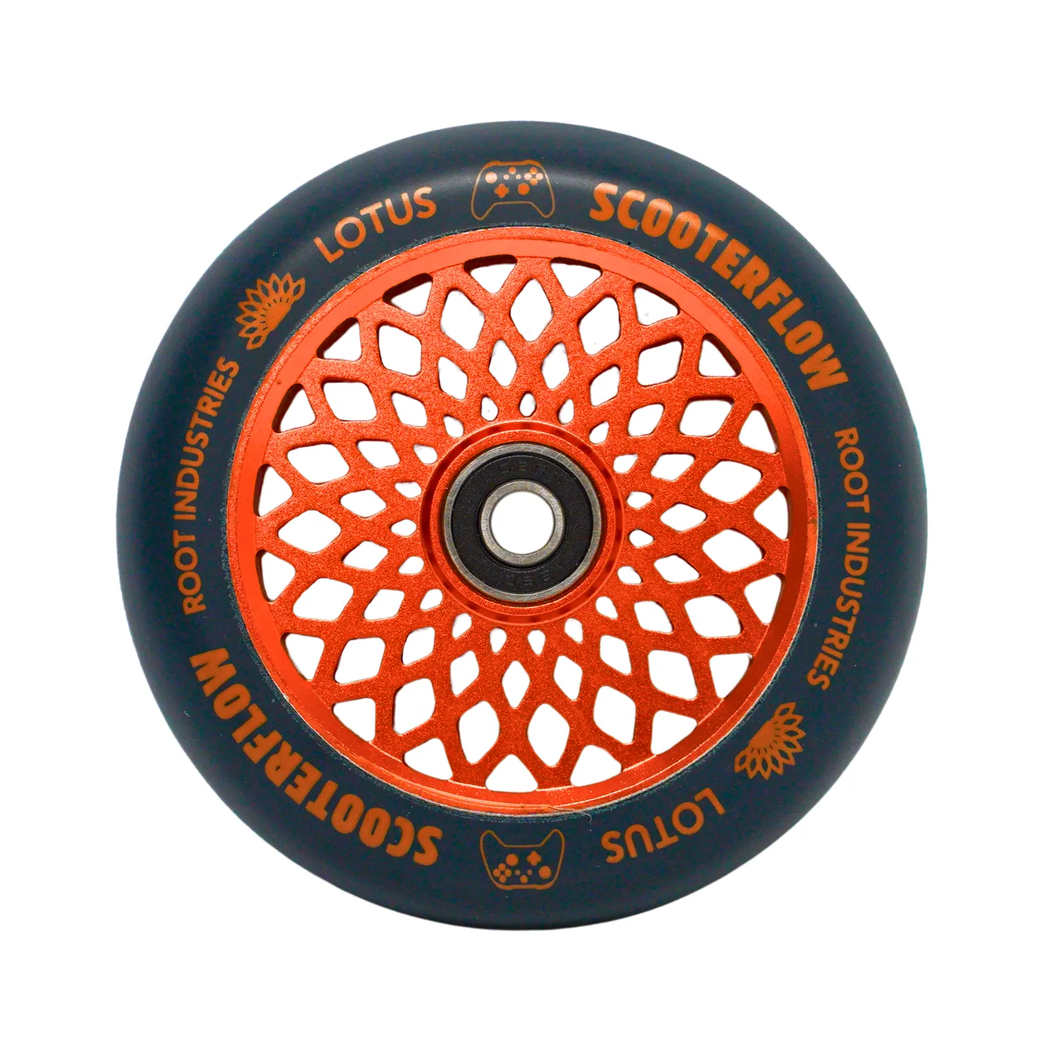 Root Industries Lotus 110mm hjul blå/orange limited